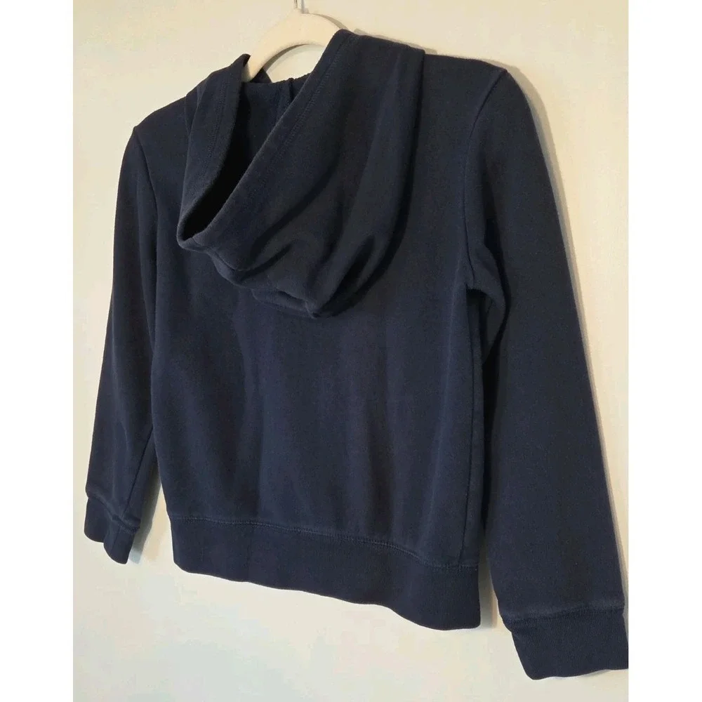 Gap Girl's 10 Jacket Navy Pink Zip Up Hoodie Logo